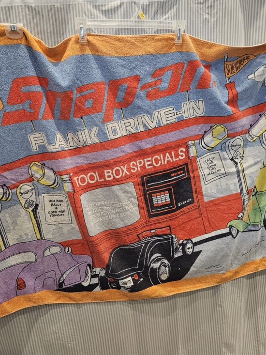 Snap On Other - Snap On Tools Beach Towel Flank Drive In 58x32” 1990s Collector Item Cotton